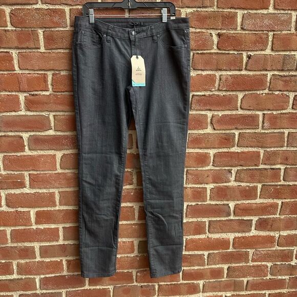 prAna $89 Kara Dark Wash Stretch Denim Jeans Womens 12 NEW - Picture 2 of 8